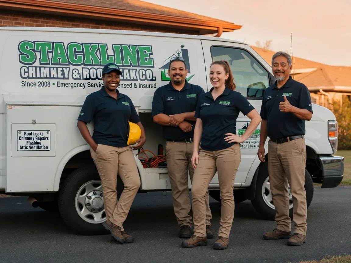 Chimney flashing repair company in Glenhaven, CA